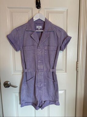 NWOT Pistola Purple Short-Sleeve Utility Romper